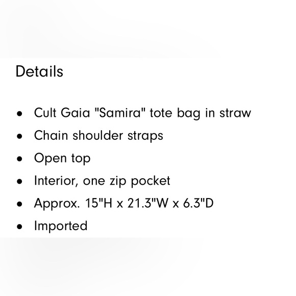 Cult Gaia Samira Straw Tote - Picture 12 of 12